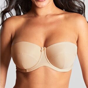 Panache 32D Tan Evie Strapless Bra